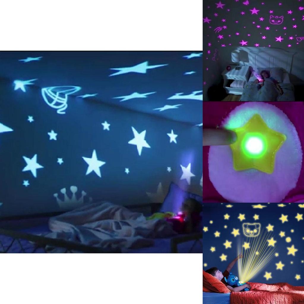 Star Belly Dream Lites Pelúcia Estrelada Animal de Pelúcia Projetor Lâmpada Para Sono Calmante