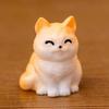 Cat Home Decor Mini Cat Figurine Miniature Cat Figurine Set for Dollhouse Decor Resin Kitten Statues for Microlandscapes Car