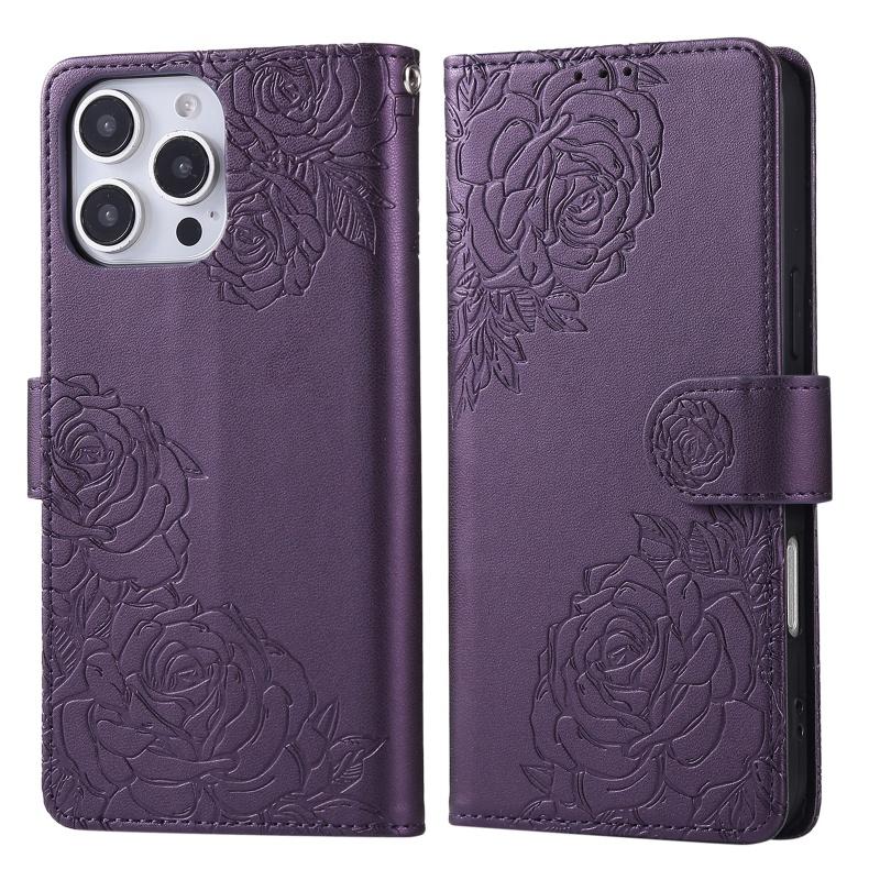 

Wallet Card Phone Case Coque For RedMi 14C 13C Note 14 Pro 5G 13 12 11S 10 10S Rose Flower Embossed Flip Leather Back Cover Etui RedMi Note 14 Pro 5G