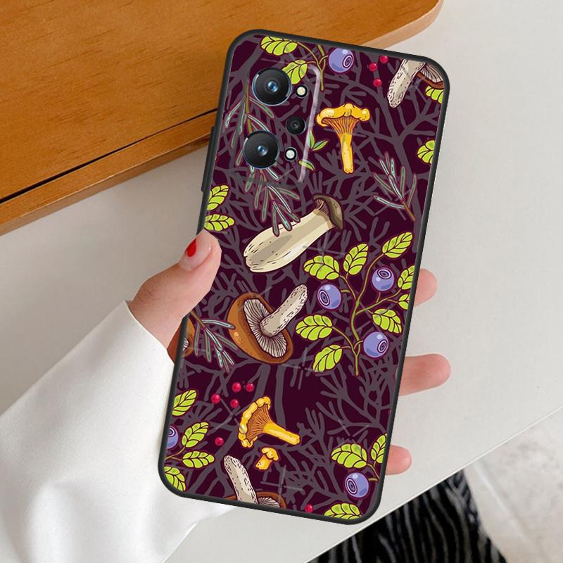 Wild Forest Mushroom For Realme GT7 GT6 15 Pro 10 11 12 13 14 Pro Plus C65 C63 C61 C55 C51 C53 C35 C75 C67 Case