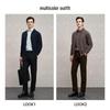 EMZ Men's Wool Blend Lapel Jacket