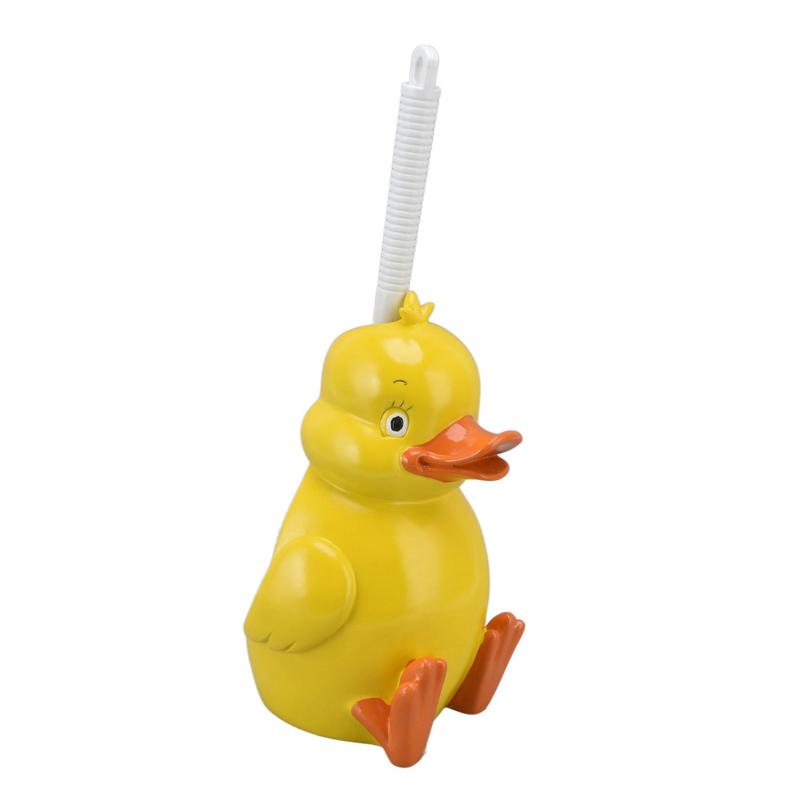 

Toilet Brush Little Yellow Duck Seamless Toilet Cleaning Brush Deep Cleaning Bathroom Toilet Brush with Base for