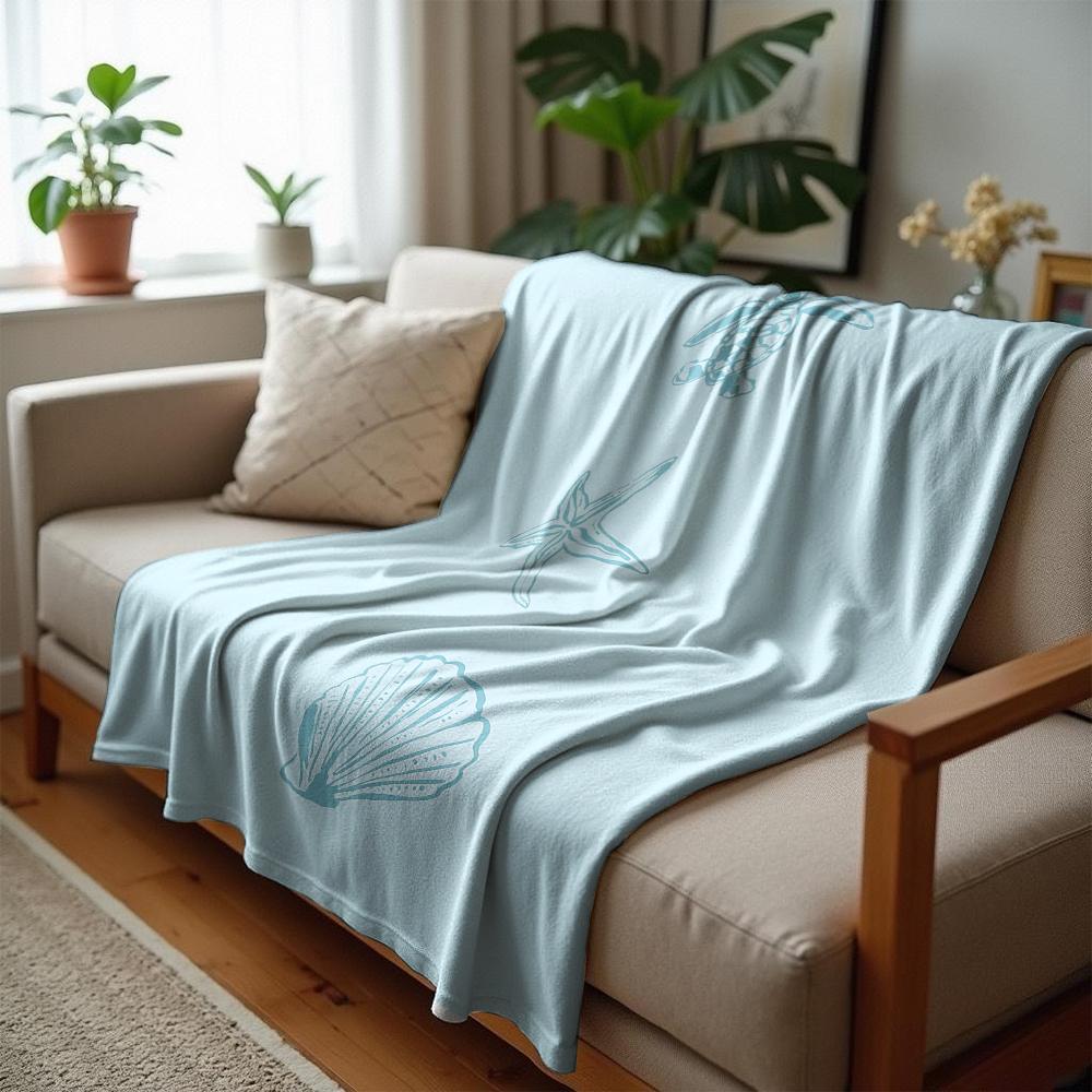 Minimal Line Pastel Flower Cartoon Anime Print Flannel Blanket Soft Warm Throw for Kids Bedroom Sofa Christmas Office Car