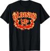 Burnin Up Flames Vintage T-Shirt