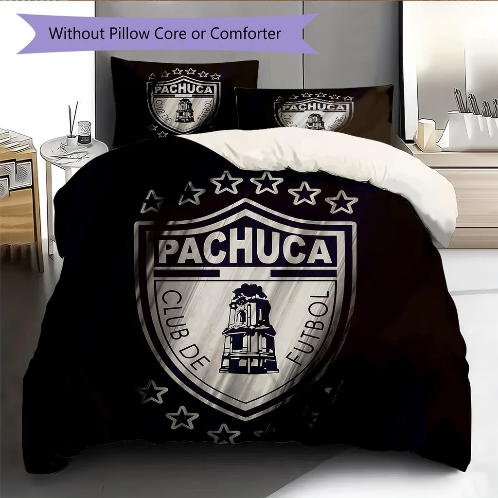 Pachuca Football Club Pattern Bedding Home Decoration Birthday & Festival Gift (1 * duvet cover + 2 * pillowcase, without core)