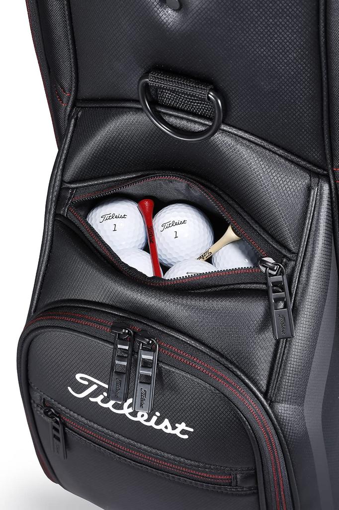 TITLEIST Aspira Caddy Bag TB23ACBA-06 BKRD Black/Red