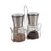 Transparent Glass Pepper Grinder and Seasoning Bottle Set