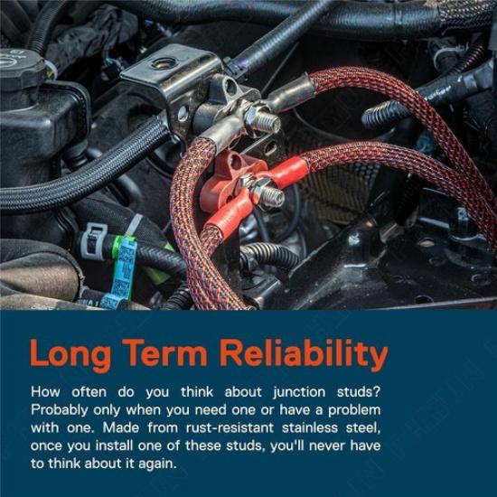 DC 48V Max M10 Battery Power Distribution Terminal Isolated Stud Junction Posts