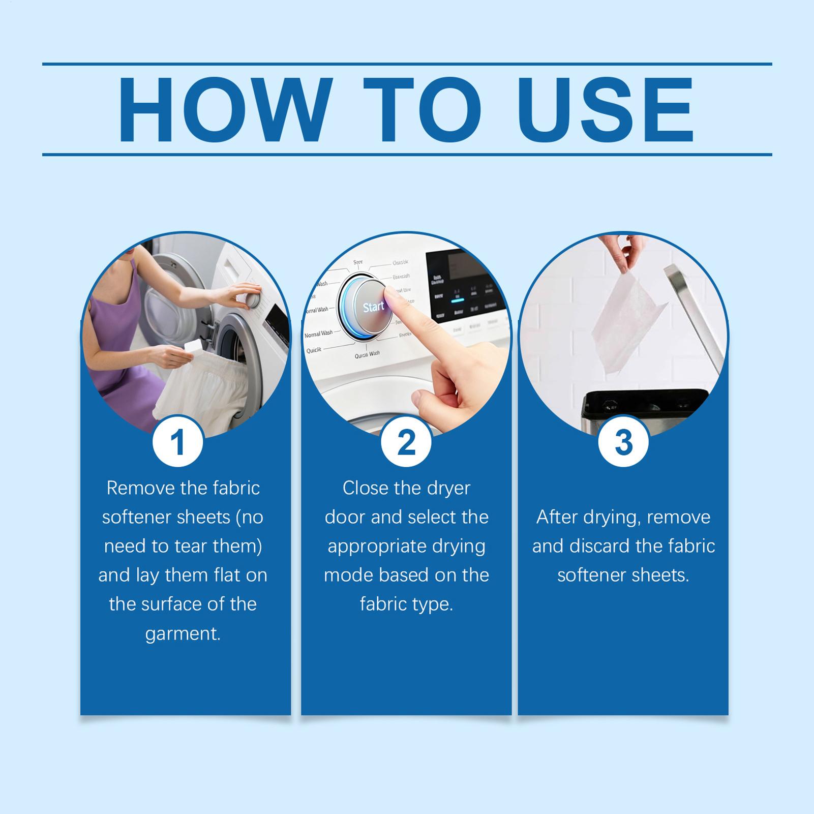 Листы для смягчения ткани 40 штук Антистатик Чистый аромат Листы для стиральной машины и сушильной машины для удаления запаха Шерсть домашних животных China Mainland