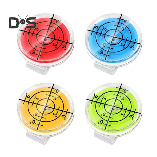 1/4-teiliger Golf-Level-Hut-Clip-Marker, leichter Golfball-Marker-Cap-Clip mit farbenfrohem Design, leicht zu tragendes Golf-Hut-Zubehör