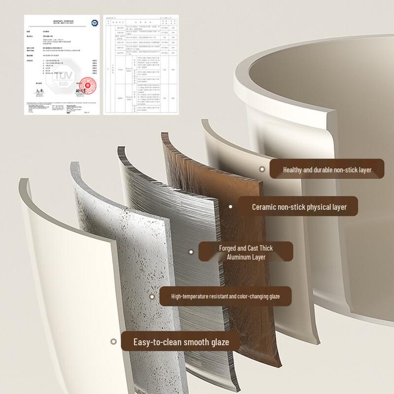 REDCHEF Titanium Ceramic Non-Stick Saucepan with Steamer Rack