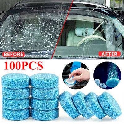 100 buc tablete efervescente pentru mașină lichid de spălat parbriz lichid concentrat ștergător de apă din sticlă curățător solid tabletă accesoriu auto