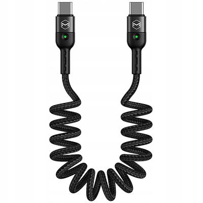 Mcdodo Omega Phone Cable Spring Fast Led Usb Type-C Pd 1.8M Black