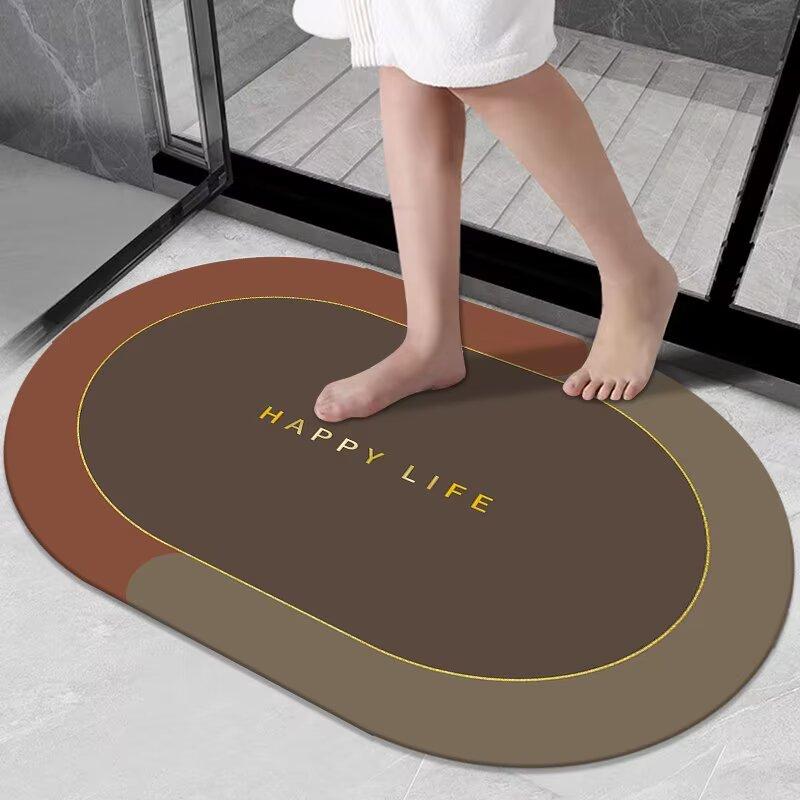 Toilettenbodenmatte Badezimmer rutschfest saugfähig Toilettentür-zu-Tür schnelltrocknende Fußmatte Toilettenteppich Badezimmer