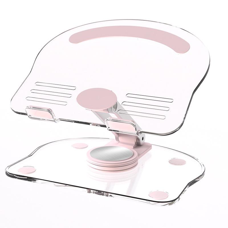 Foldable Rotatable Acrylic Tablet & Phone Stand with Cooling Base