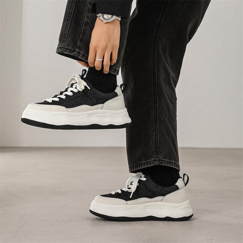 Fashion Thick soled height increasing men's shoes Classic Comfort Brand Daily leisure sports Style  Four Seasons Shoes Quality Youth New