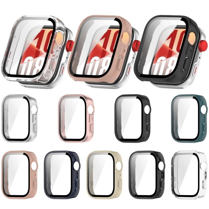 Scratch Resistant Case Skin For Watch Fit 4 Waterproof Screen Protector Shell Smartwatch Housing PC Glass Antidust Cover