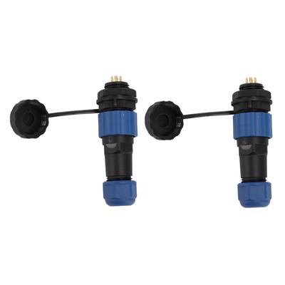 2Pcs SD16 IP68 Waterproof Aviation Connector SD16 Female Plug Male Socket G3/8 Thread SD16 6Pin
