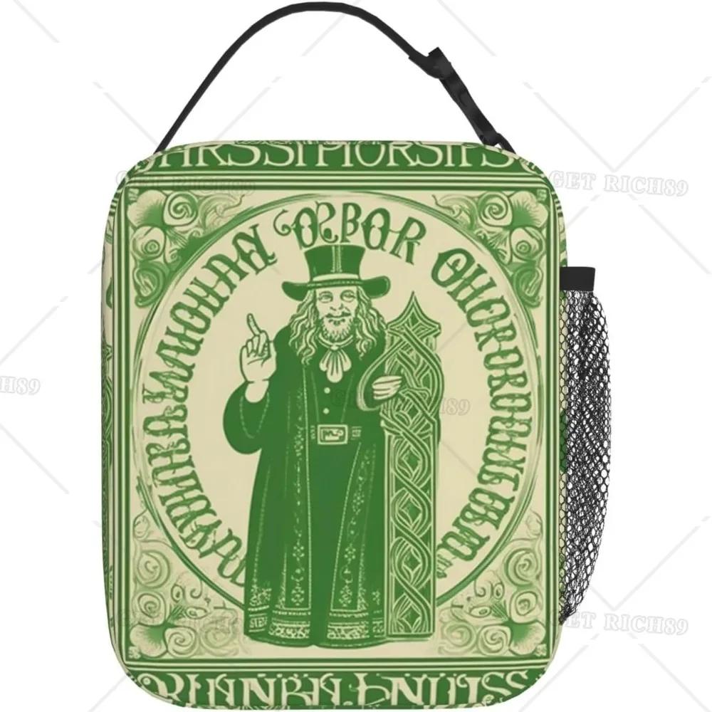 Irish Blessing St Patrick's Day Lunch Box Insulated Reusable Cooler Totes Meal Bag for Women Men Kids School Work Picnic Camping
