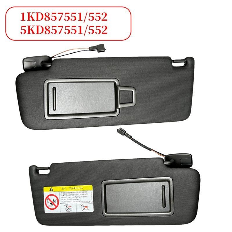Sun Visor Sunshade Car Interior Accessories For VW Golf 5 2003-2008, Golf 6 2009-2014, Passat B6 B7