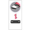 3 in 1 USB Cable, USB to 3x Type-C Connector Power Supply Cord Wire Quick Charging Charge Line Extension Cord