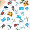 Airplane Hot Air Balloon Pattern Confetti Retirement And Graduation Party Decor