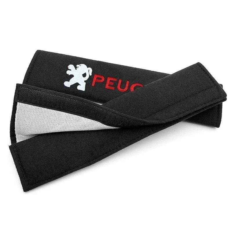 2026 Hot Car Sticker Car Seat Belt Cotton Safety Belt Shoulder Protector Cover Car Accessories For Peugeot 206 307 308 3008 207 