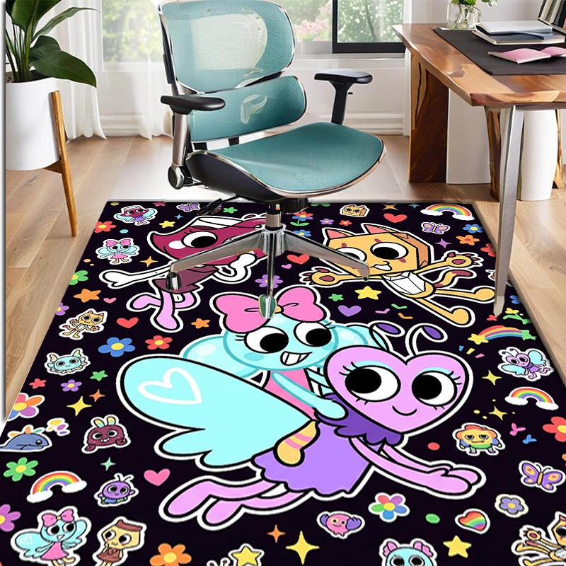 Dandy's World Pattern Rug, Indoor/Outdoor Mat, for Picnic, Gameroom, Bedroom, Office, Living Room, Home Decor Carpet, Birthday Gift