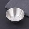 1Pc Stainless Steel Small Round Seasoning Dish  Pot Dipping Bowl Soy Sauce Cup Sushi Vinegar Soy Saucer Container Tray