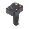 Car Transmitter Wireless Adapter Handsfree Call Music Dual USB Port 1 Type C 7 Colorful Light Car Accessory DC12‑24V