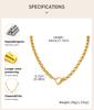 Stainless Steel Chunky Chain Choker Necklace for Women, Thick Rolo Link Toggle Necklace, Waterproof OT Jewelry