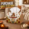 1pc Folk Art Country Tissue Box | Multi-functional Seasonal Hot Napkin Dispenser,available Suitable for Home, Harvest Parties Scarecrow Figure Sunflow