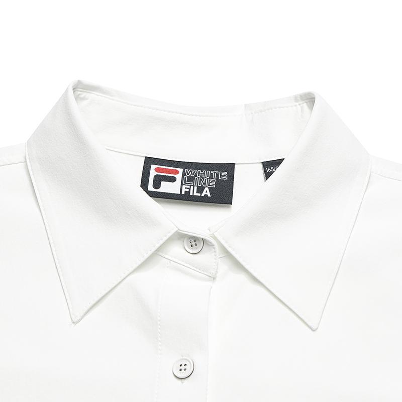 Fila CNY Ready To Take Off Spring Fashion Simple Classic Retro Casual Versatile Comfortable Loose Polo Long Sleeve Shirt Women Shirts F11W619413FWT