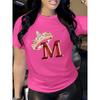 Carnival Women's Fashion T-Shirt Fashionable Letter Cartoon Print Women Round Neck Design In Vibrant Colors Urban Trendy Style