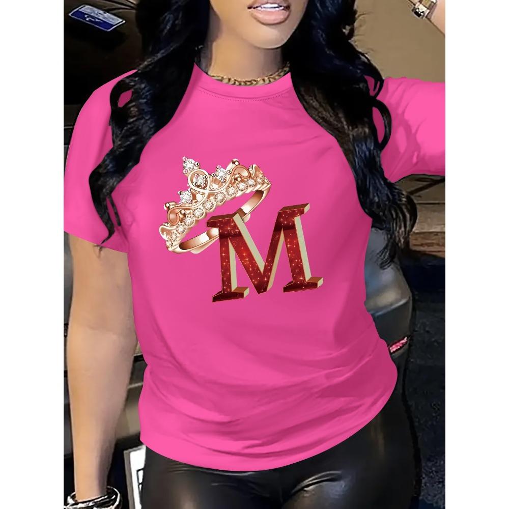 Carnival Women's Fashion T-Shirt Fashionable Letter Cartoon Print Women Round Neck Design In Vibrant Colors Urban Trendy Style