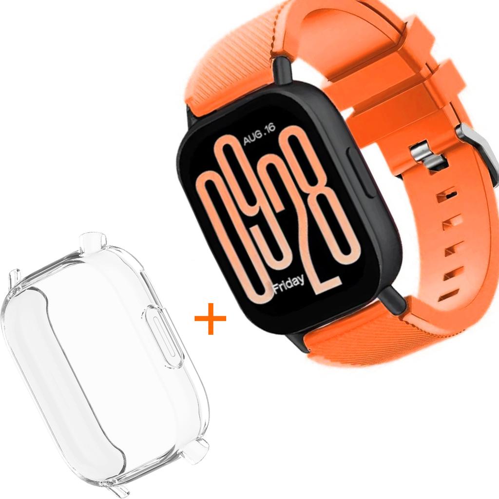 Silicone Strap With TPU Case For Xiaomi Redmi Watch 5 Active Lite Smart Watch Wrist Band And Case For Redmi Watch 5 Active Lite