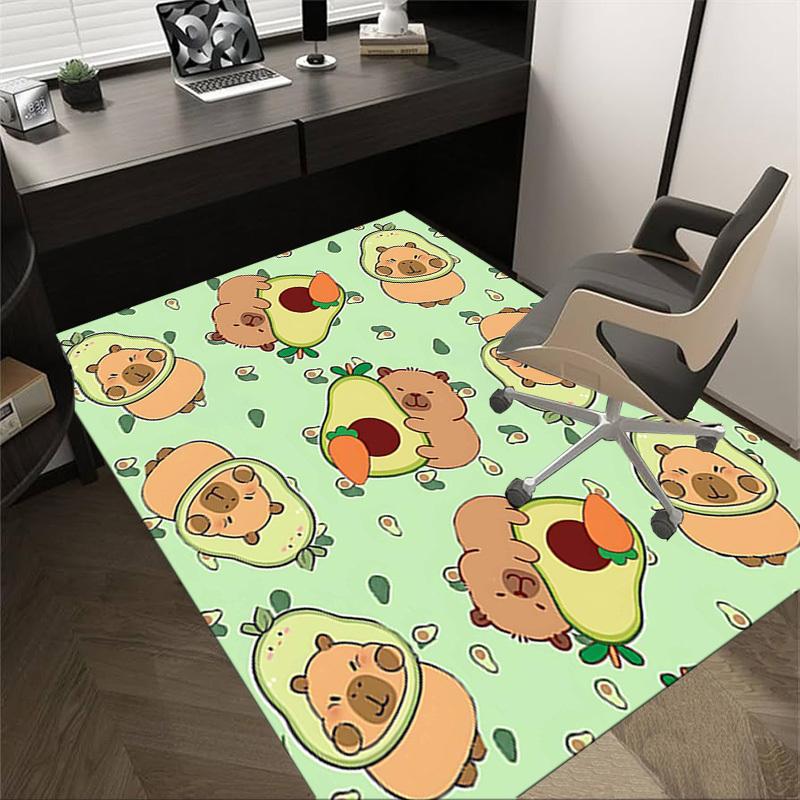 

1PC Avocado Capiball Extra Large Non-Slip Floor carpet, Office, family, bedroom, Studio - Large Area Rug Indoor Rugs, Vibrant Colors-W215 60cm by 90cm