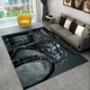 Drum Kit Music Instruments Drum Set Area Rug,Carpet for Home Living Room Bedroom Sofa Doormat Kitchen Decor,Non-slip Floor Mat