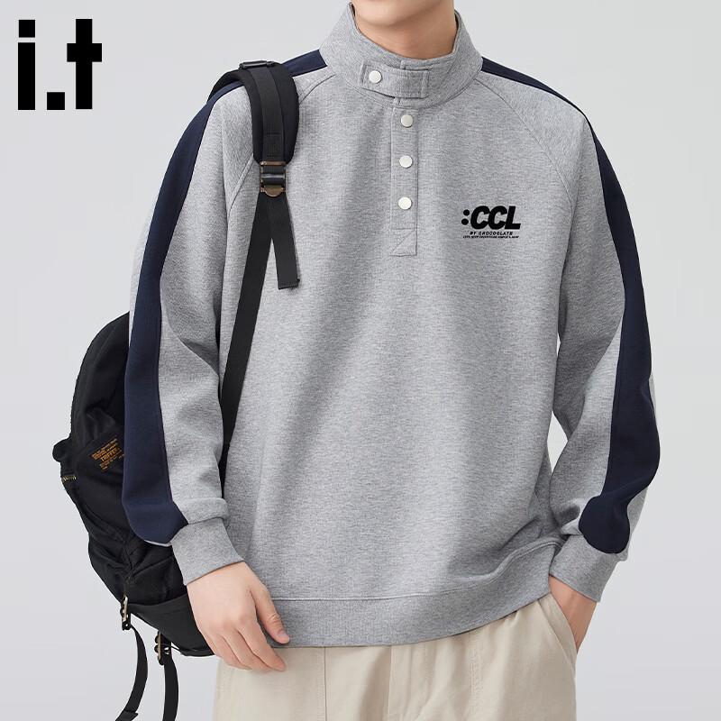 CHOCOOLATEit Men s Spliced Half-Placket Sweatshirt M