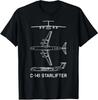 C-141 Starlifter American Plane Schedules Made In USA T-Shirt