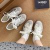 Women's Casual Sneakers 2025 New Lace-Up Comfortable Non Slip Vulcanized Shoes Lace Fashion Retro Outdoor Skateboard Shoes