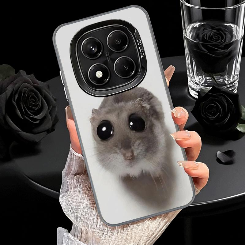 Funny Sad Hamster Meme Soft Phone Case for Xiaomi Redmi Note 13 14 15 Pro Plus 12S 12 11S 11 11T 10S 10 Shockproof Cover Back Sh
