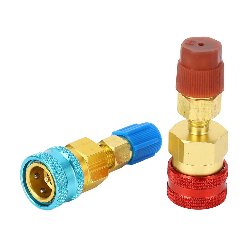R1234yf Quick Couplers Kit Brass R1234YF to R134A Quick Coupler Adapter for Car Conditioner AC Charging
