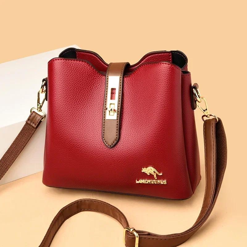 Classic PU women's shoulder bags  crossbody bags  versatile  large capacity  concise  light  luxurious  high quality  new fashion