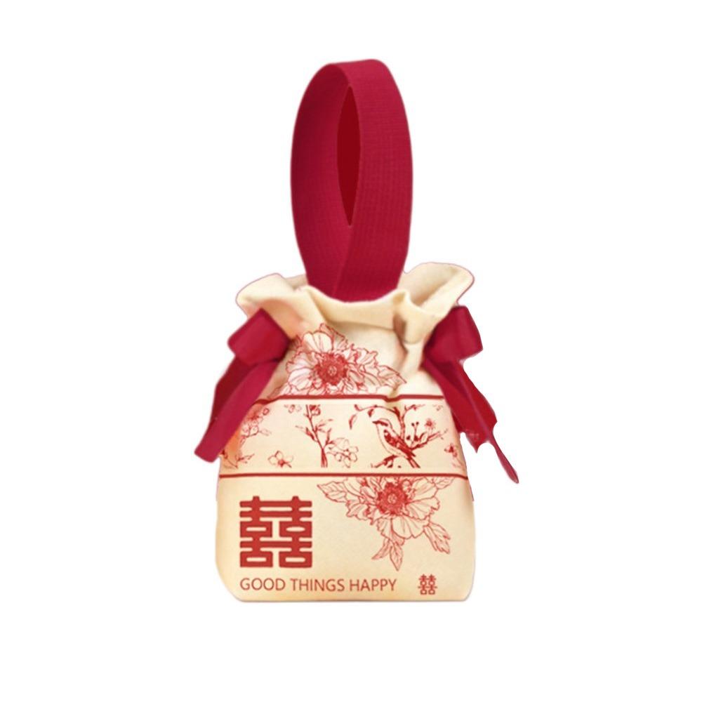 Trekkoord Nieuwjaar Cadeauzak Canvas Chinese Stijl Handtas Sieraden Bruiloft Snoepzak Verjaardag