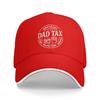 Baseball Cap Dad Tax Funny Papa Daddy Fathers Day Stuff Men Women Casquette Hat Retro Outdoor Activities Adjustable Snapback Cap