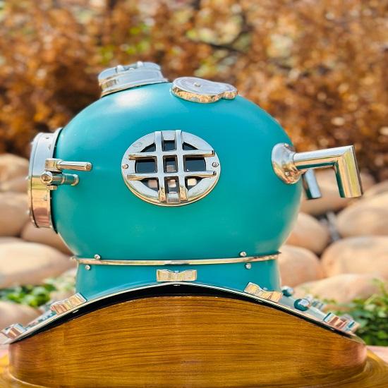 Taucherhelm Sea Green US Navy Mark V Taucherhelm Marine Tieftauchhelm Taucherhelm Mark V