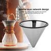 Metal Base Coffee Dripper Stainless Steel Coffee Mesh Strainer  Single Cup Brewing