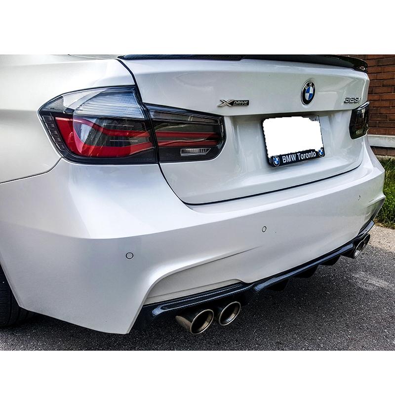 For BMW For BMW 3 Series F30 F31 M Sport 2013 2014 2015 2016 2017 2018 2019 Car Rear Bumper Lip Spoiler Body Kit Glossy Black