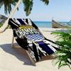 Persib Bandung Print Beach Towel, Large Soft Quick Dry Towel for Beach Camping Swimming